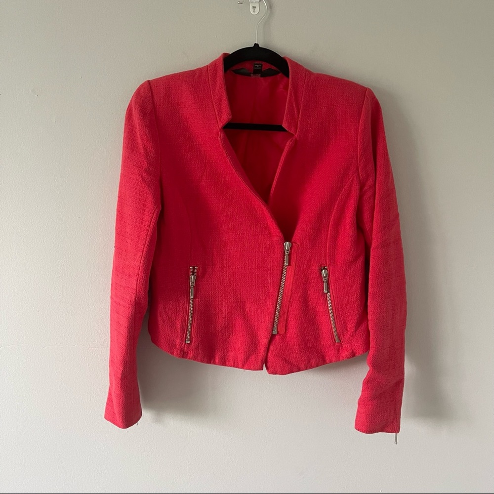 Mossimo side zip blazer style jacket with zipper details